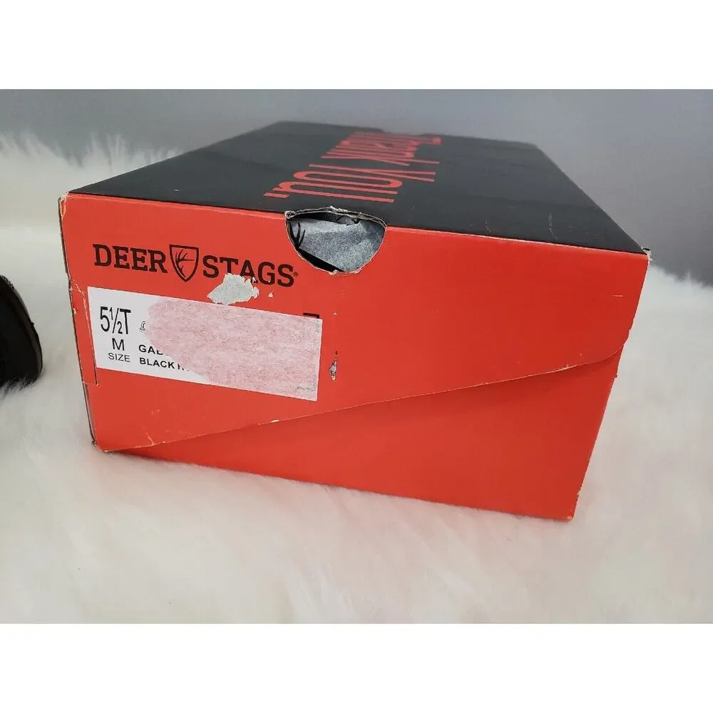 NEW Deer Stags Gabe Black Toddler Dress Shoe Size 5.5‎ Solid Church Wedding Baby